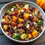 Wild Rice Harvest Bowls with Fig Balsamic Vinaigrette
