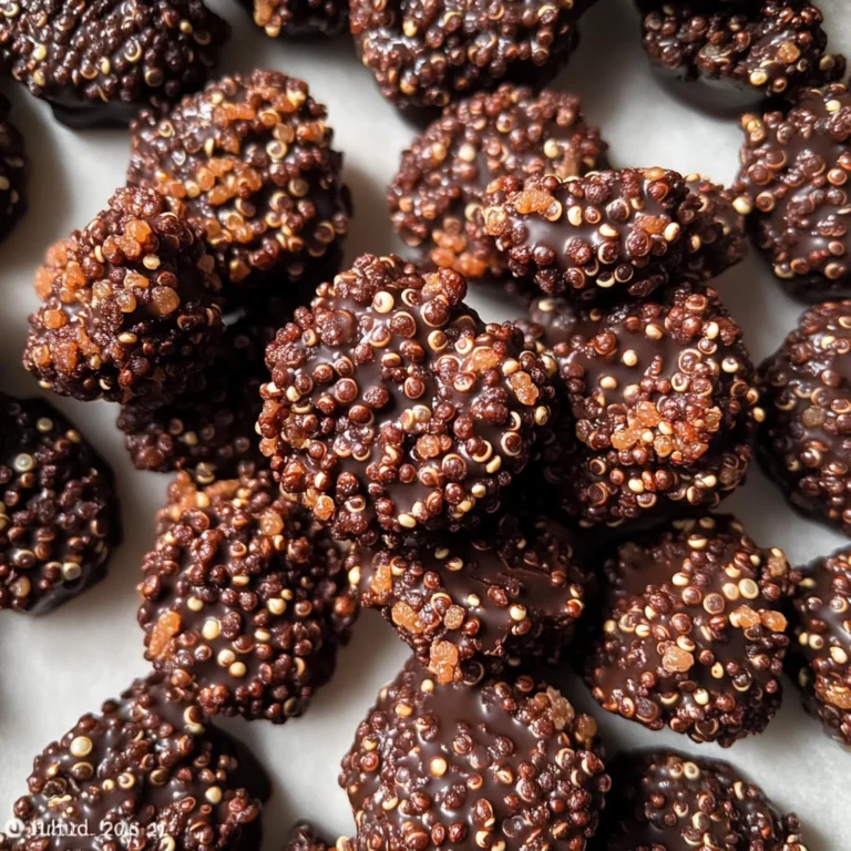 3-Ingredient Dark Chocolate Quinoa Crisps