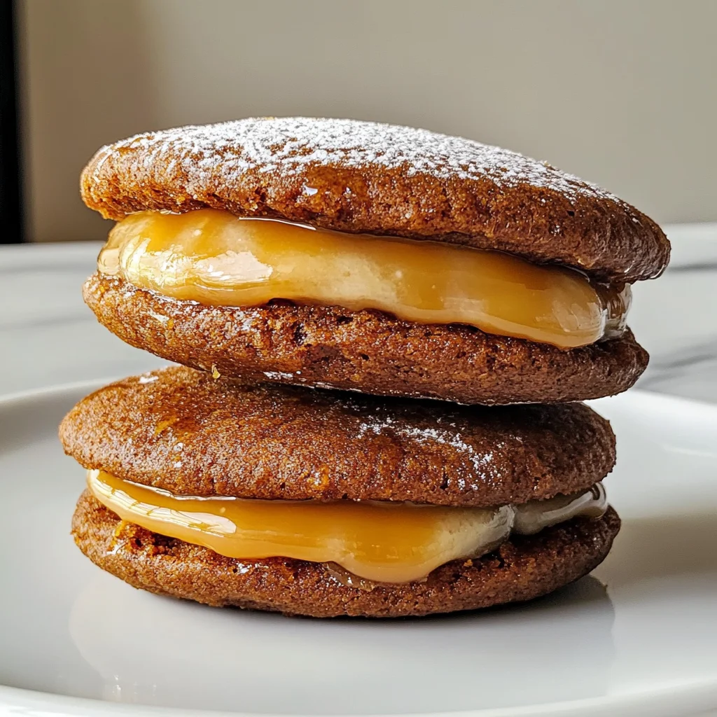 Apple Cider Whoopie Pie Cookies with Caramel