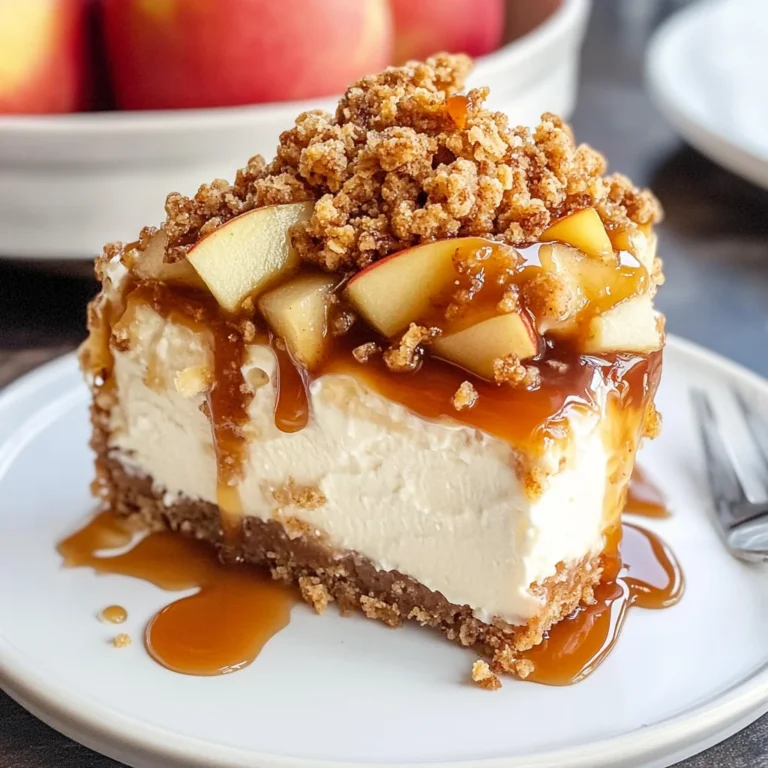 Apple Crisp Cheesecake