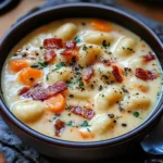 Bacon Cheddar Gnocchi Soup – A Rich and Creamy Comfort Meal
