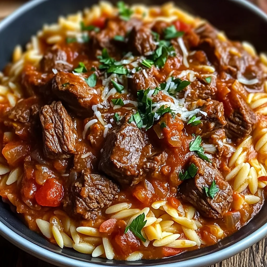 Beef Giouvetsi (Greek Beef Orzo Pasta) Recipe