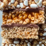 Caramel Peanut Rice Krispie Treats