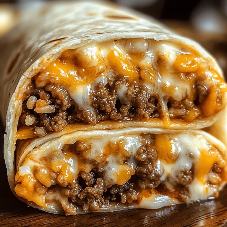 Cheesy Beef Taco Burritos