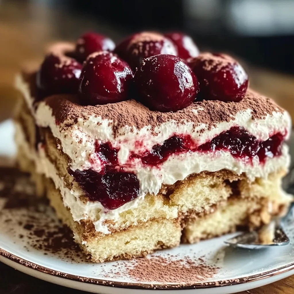 Cherry Amaretto Tiramisu