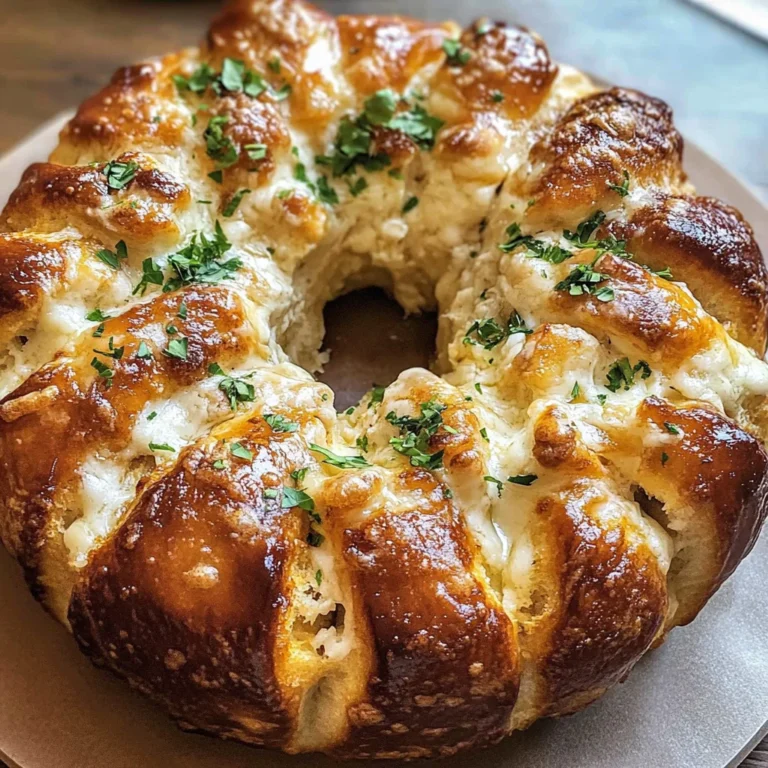 Chicken Alfredo Monkey Bread