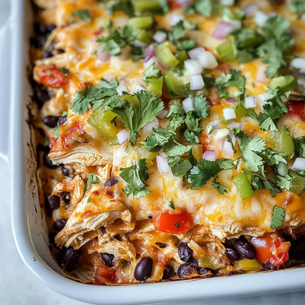 Chicken Burrito Casserole