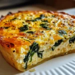 Cottage Cheese and Spinach Crustless Quiche