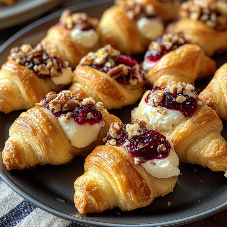Cranberry Cream Cheese Crescent Bites