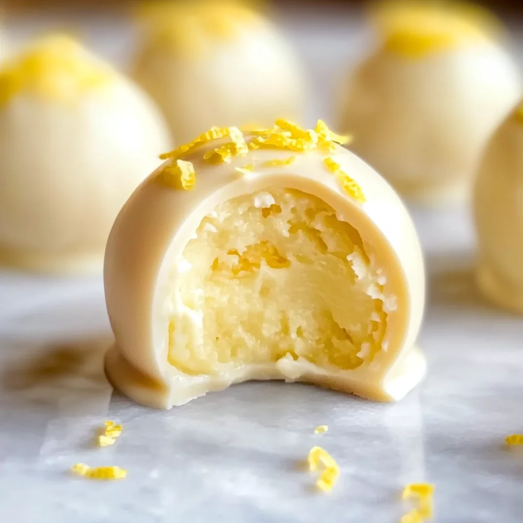 Creamy Lemon Truffles Recipe