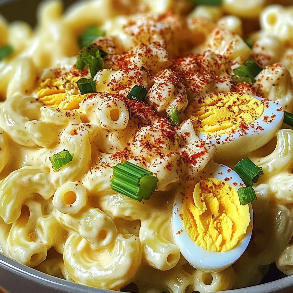Deviled Egg Macaroni Salad