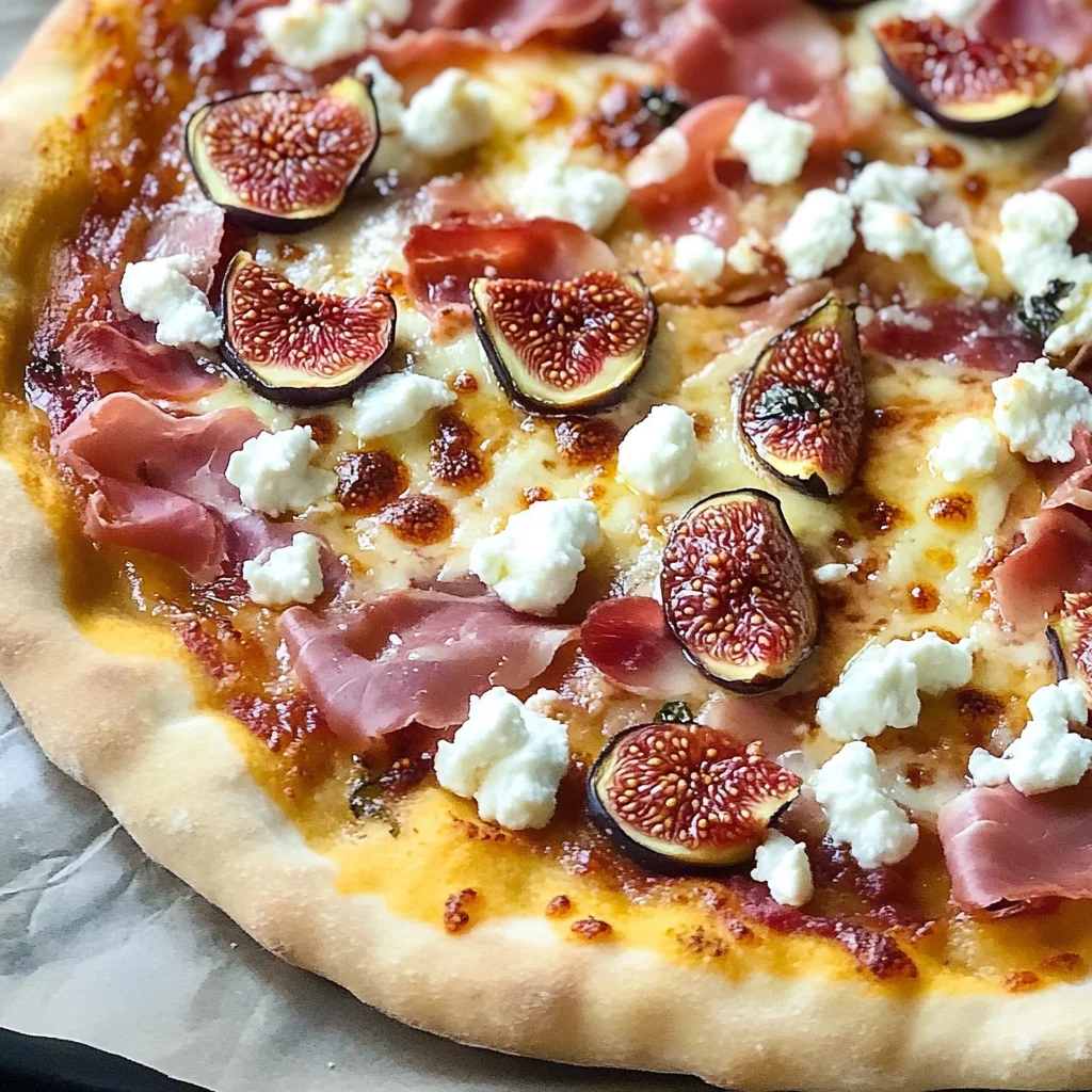 Easy 20-Minute Fig Jam Pizza with Goat Cheese and Prosciutto