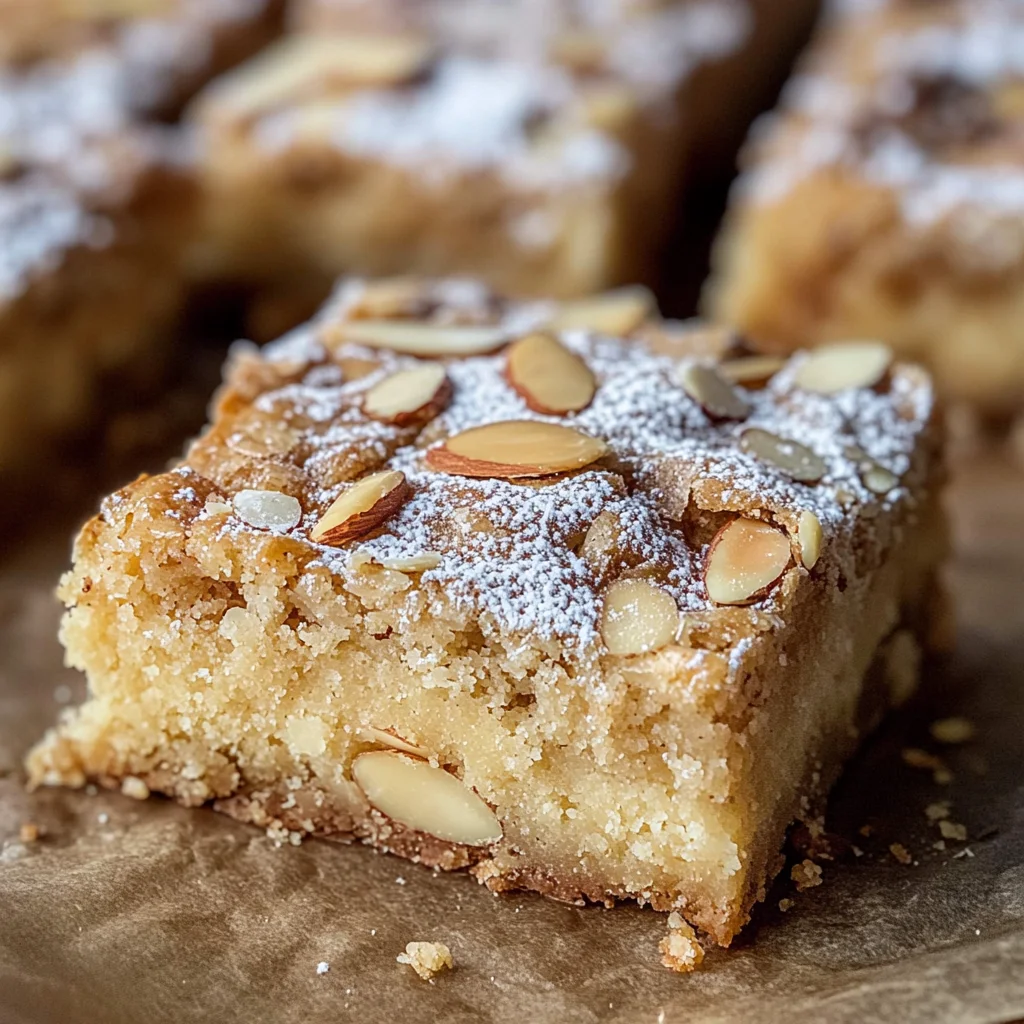 Easy Almond Croissant Blondies