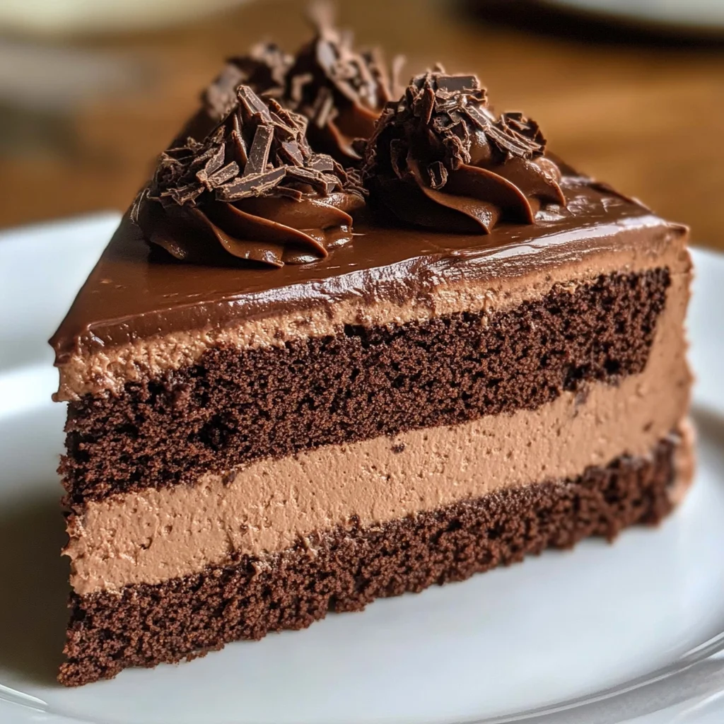 Easy Chocolate Mousse Cake Recipe