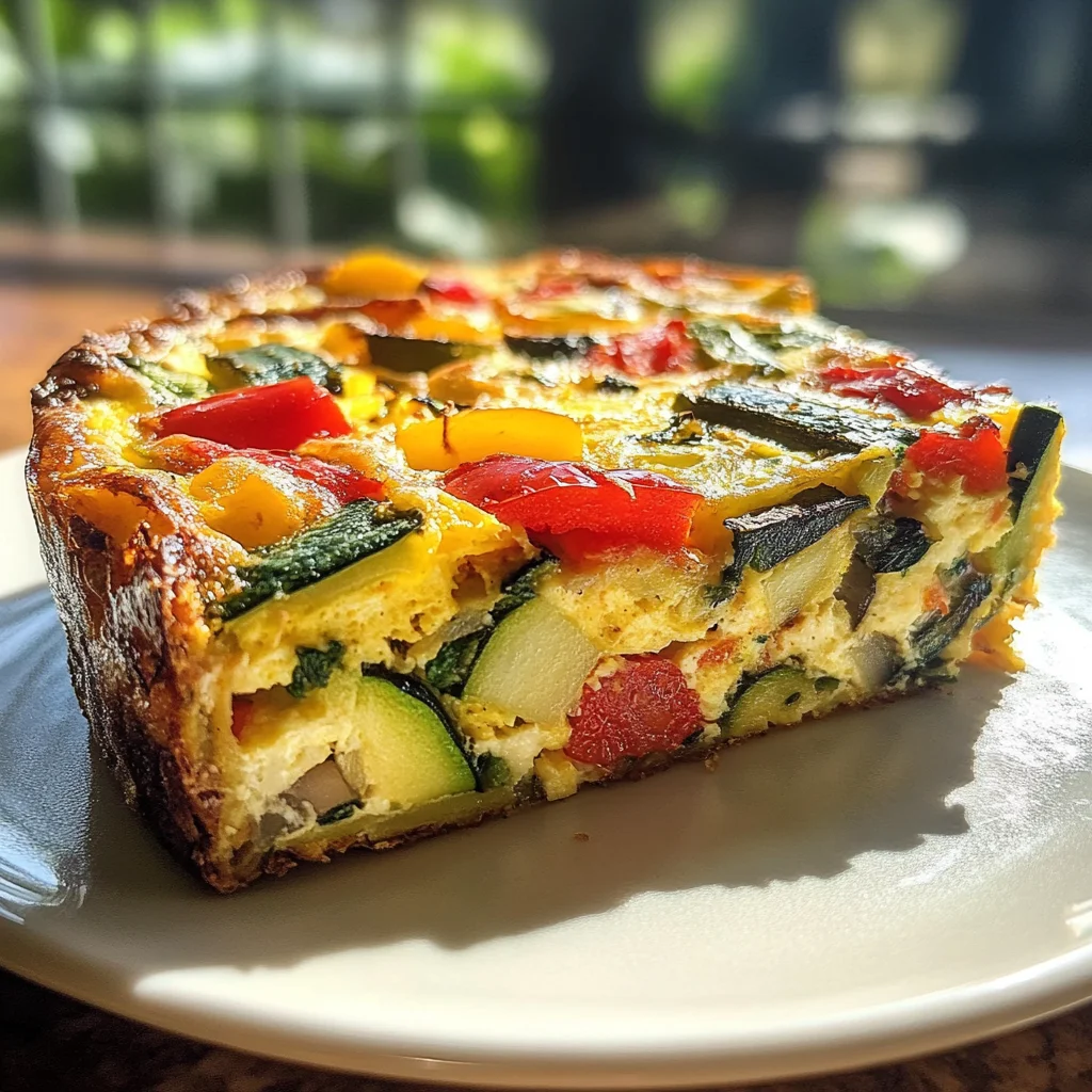 Garden Veggie Frittata: A 150-Calorie Delight