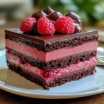 Heavenly Raspberry Chocolate Mousse Cake