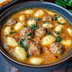 Italian Meatball Gnocchi Soup Recipe