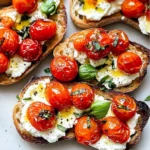 Ricotta Bruschetta with Roasted Tomatoes