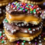 Ritz Cracker Caramel Chocolate Bites
