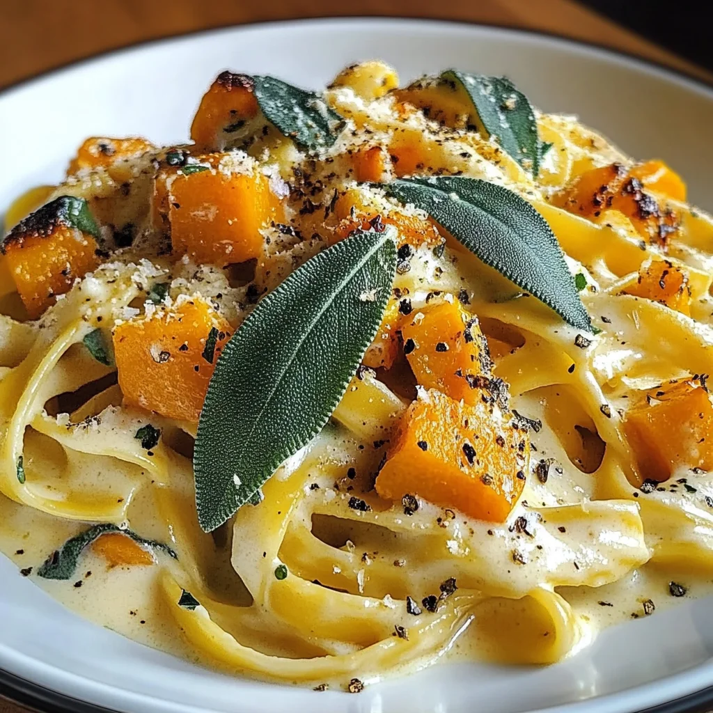 Savory Butternut Squash & Sage Pasta