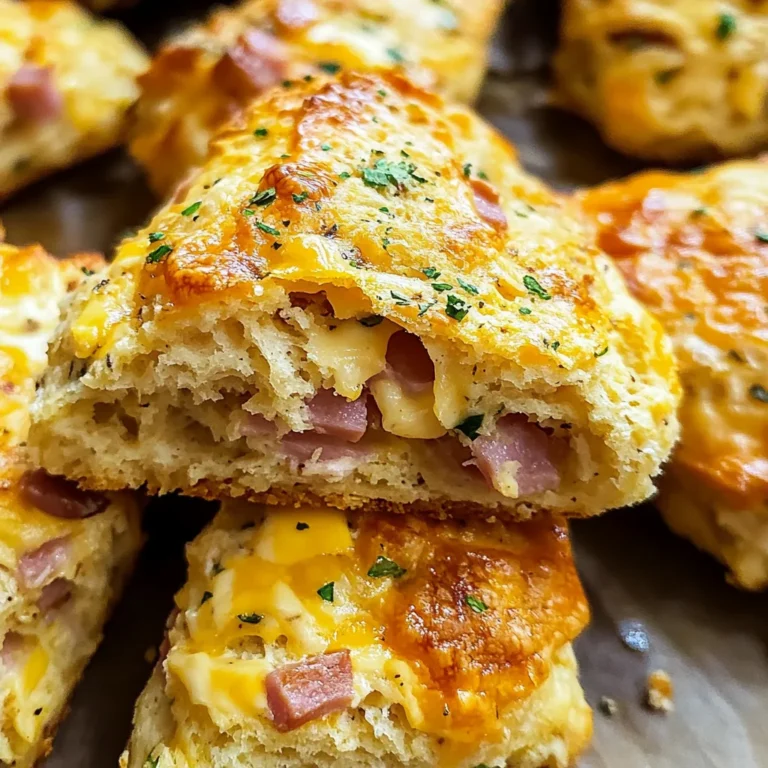 Savory Ham & Cheese Scones