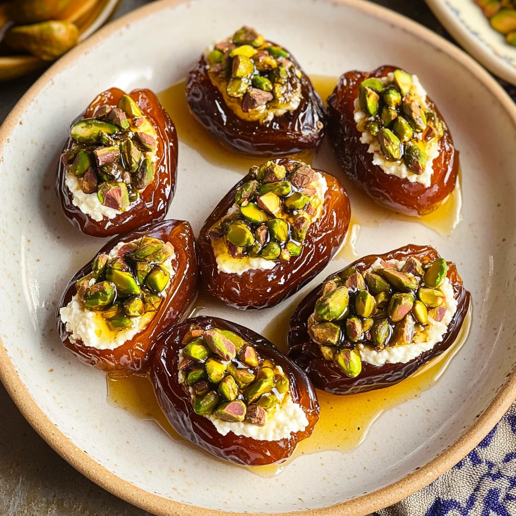 St. Patrick’s Day Treat: Honey Pistachio Ricotta Stuffed Dates