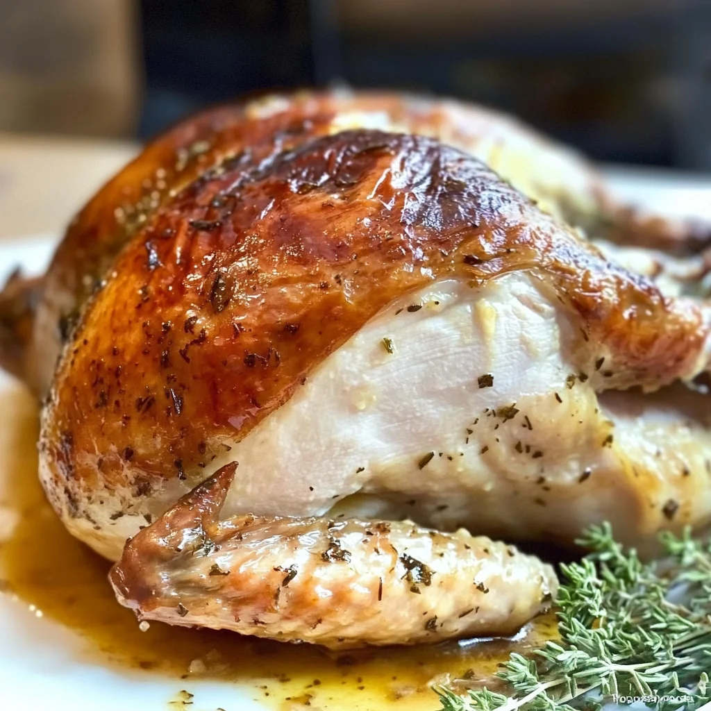 Super Juicy Turkey Baked In Cheesecloth and White Wine
