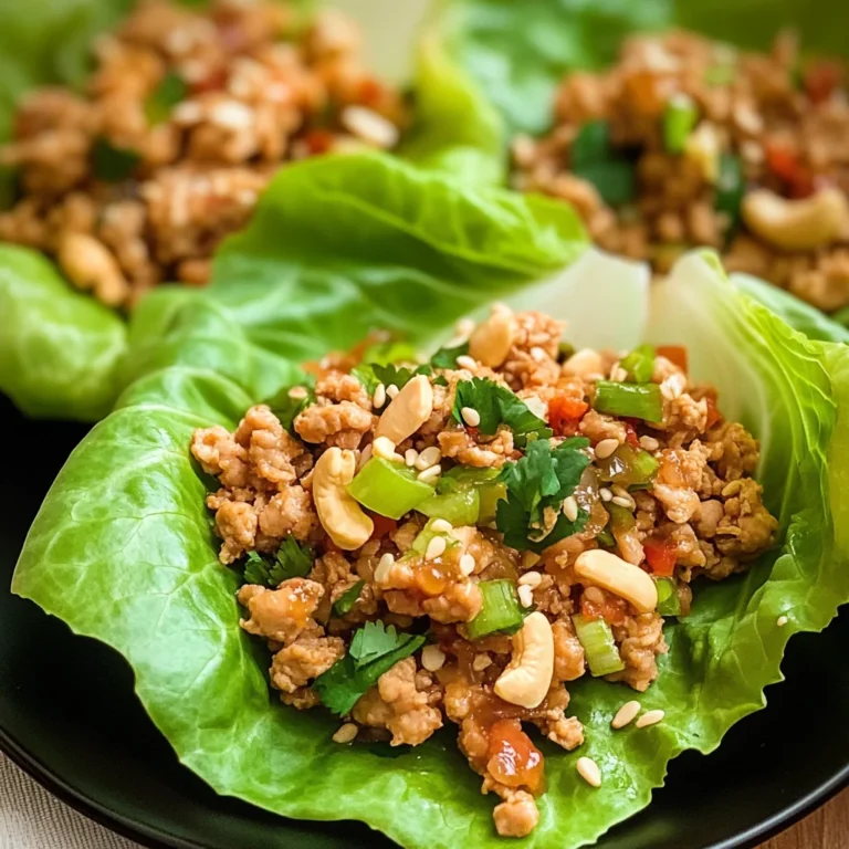 Thai Chicken Lettuce Wraps