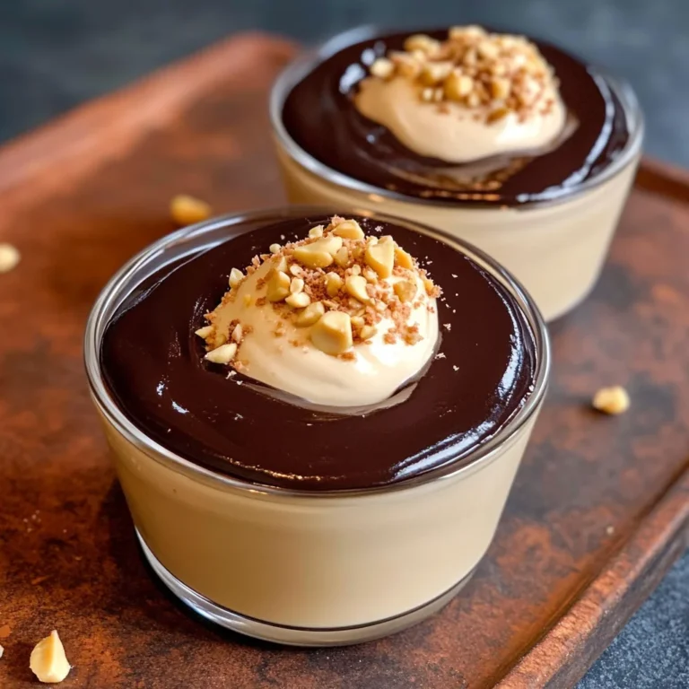 Vegan Peanut Butter Mousse (with a Chocolate Ganache!)