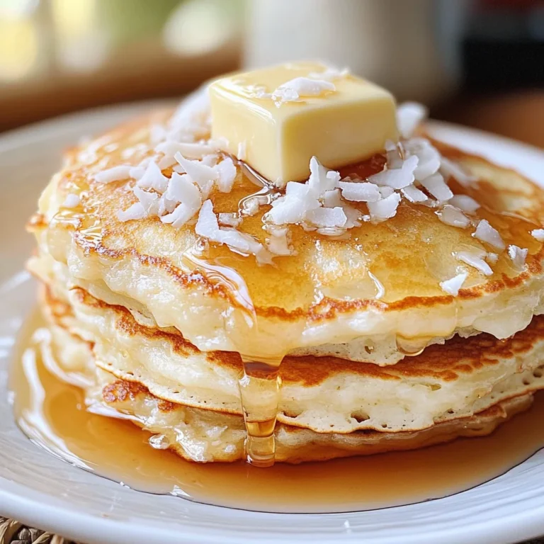 coconut cream pancakes