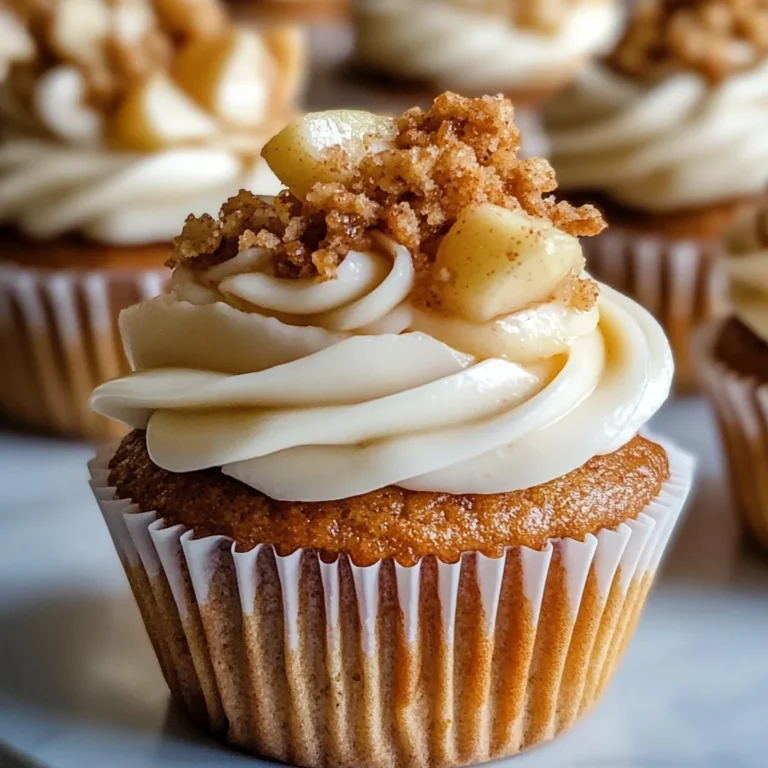 Apple Crisp Cupcakes