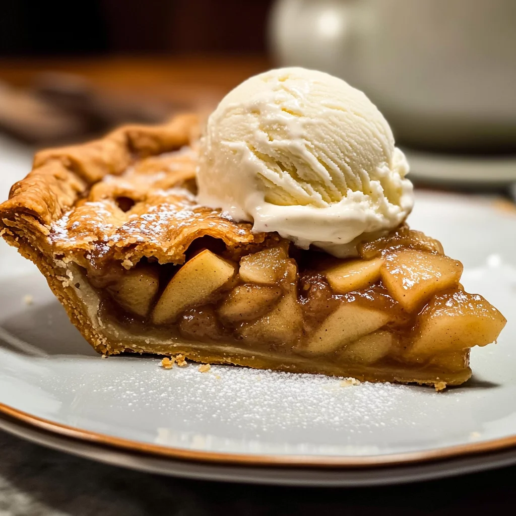Apple Pie à la Mode (Apple Pie with Ice Cream Recipe)