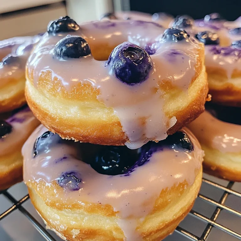 Baked Blueberry Donuts