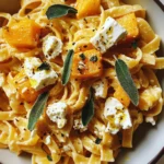 Baked Feta and Butternut Squash Pasta with Sage and Garlic