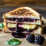 Balsamic Blackberry Brie Grilled Cheese