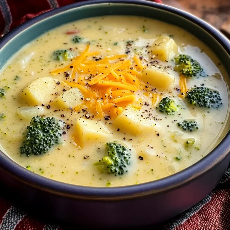 Cheddar Broccoli Potato Soup