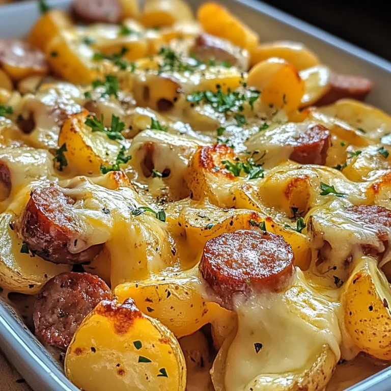 Cheesy Ranch Potatoes and Smoked Sausage