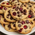 Cherry Chocolate Chip Cookies with Mocha Chips