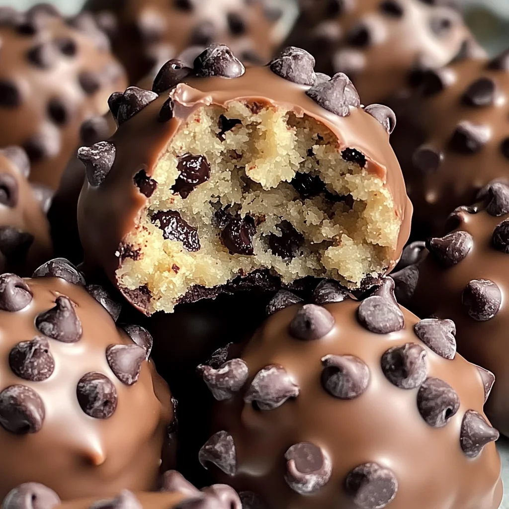 Chocolate Chip Cookie Dough Protein Balls!