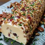 Cranberry Pecan Cheese Log