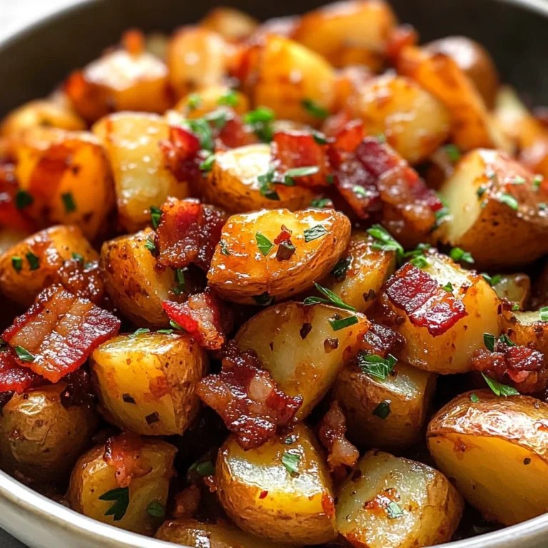 Crispy Bacon Honey Roasted Potatoes