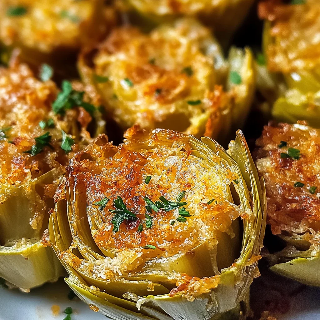 Crispy Parmesan Artichoke Hearts