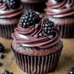 Dark Chocolate Blackberry Cupcakes: Indulge in a Decadent Dessert Delight
