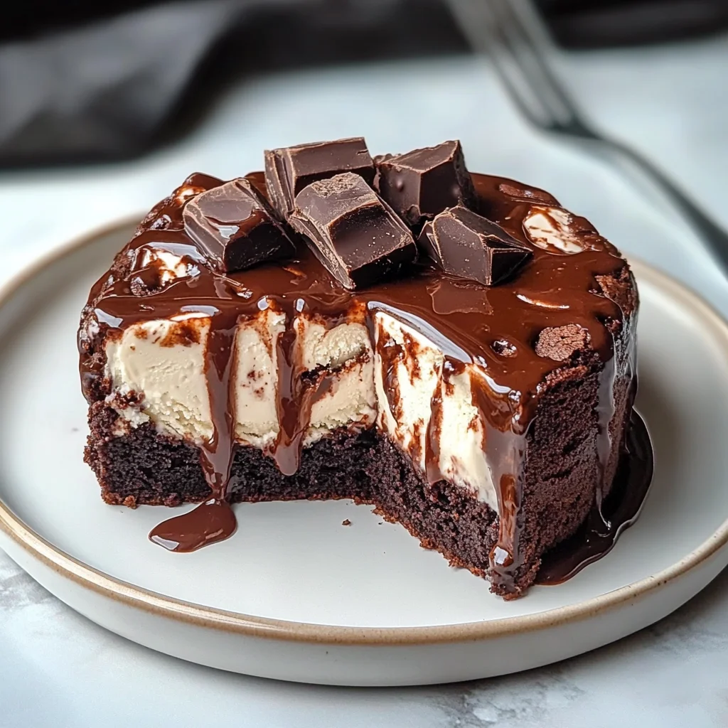Delicious Brownie Ice Cream Cake