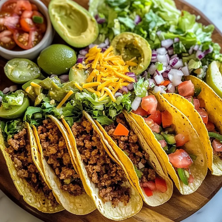 Easy Taco Recipe Dinner Board