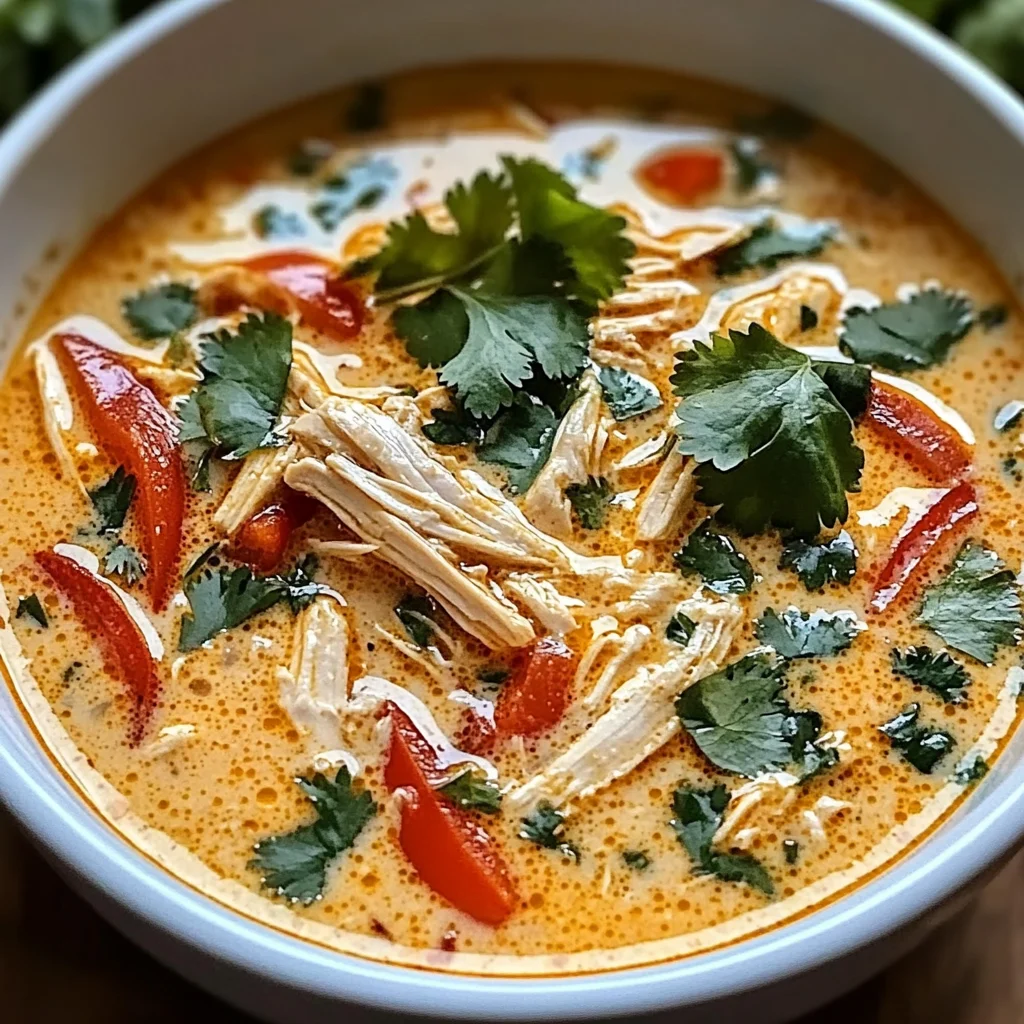 Easy Thai Coconut Chicken Soup