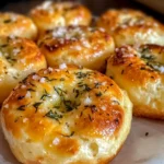 Golden Crust Garlic Rosemary Focaccia Muffins