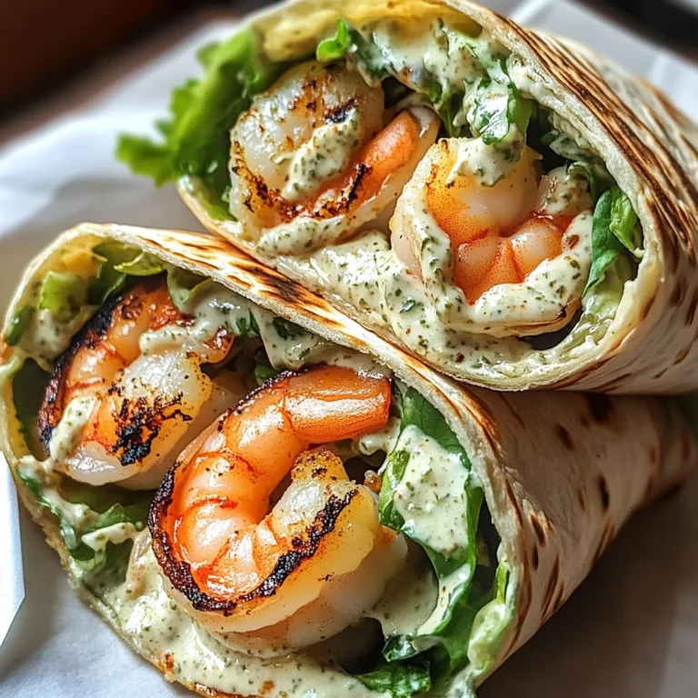 Grilled Shrimp Caesar Wraps