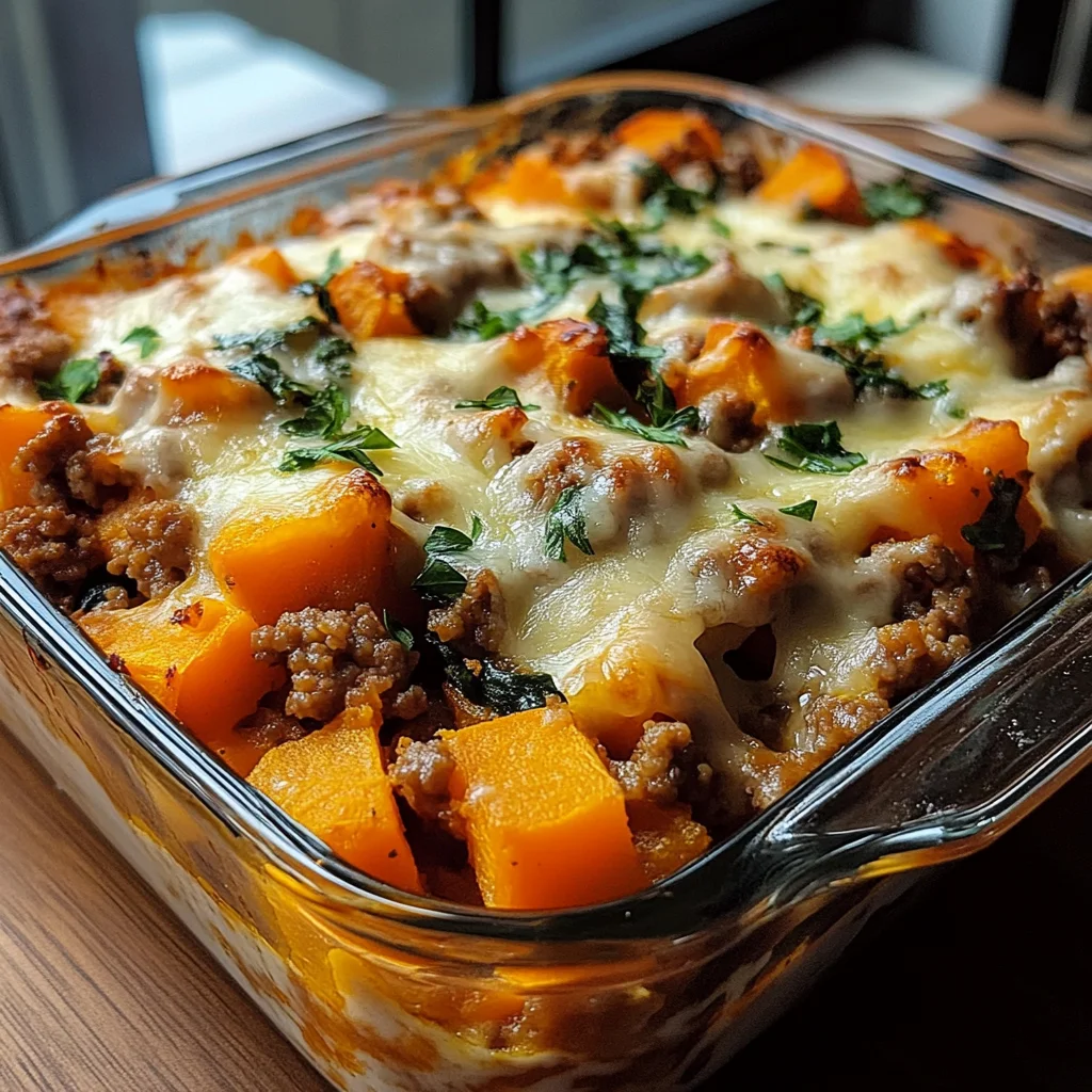 Ground Turkey Sweet Potato Casserole