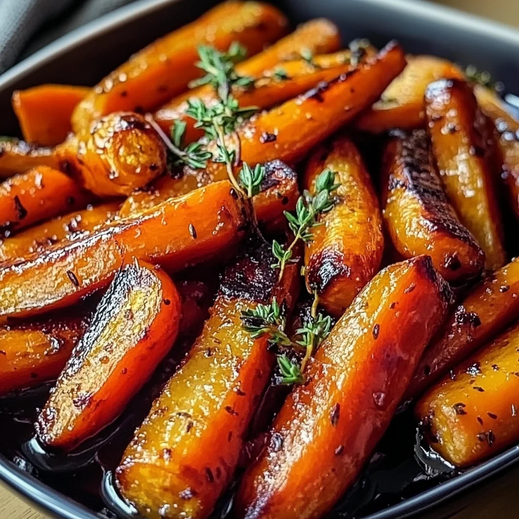 Honey Balsamic Roasted Carrots